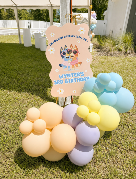 Entry easel with Balloons